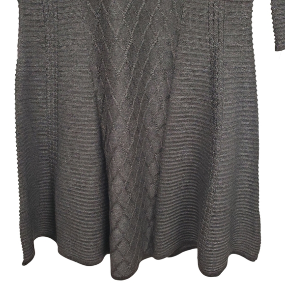Marc New York Gray V-Neck Knit Dress.  NWT. MED. #0163 - Picture 4 of 12